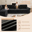 LLappuil Sectional Sofa, Sectioanl Couch with Pull Out Sofa Bed King Size, Chenille Sofa Conertible Sofa Bed for Living Room