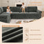 LLappuil Sectional Sofa, Sectioanl Couch with Pull Out Sofa Bed King Size, Chenille Sofa Conertible Sofa Bed for Living Room