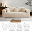 LLappuil 94" Boneless Couch, Corduroy 3 Seat Sofa, Deep Seat Cloud Sofa Couch for Living Room