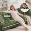LLappuil 101" Sectional Sofa, Modular Sectional Couch with Double Movable Ottoman, Chenille Cloud Sofa Couch for Living Room