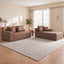 LLappuil 108" Sectional Sofa, Modular Sectional Couch with Left Chaise, Deep Seat Faux Leather Cloud Sofa for Living Room