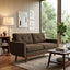 LLappuil 65" Loveseat Sofa, Love Seat Small Sofa Couch for Living Room, Bedroom, Compact Space, Polyester Brown