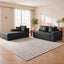 LLappuil 108" Sectional Sofa, Modular Sectional Couch with Right Chaise, Deep Seat Faux Leather Cloud Sofa for Living Room