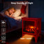 LLappuil 18" Electric Fireplace, Freestanding Electric Fireplace Stove Heater with 3D Flame Effect for 800 Sq. Ft, 1400W /700W heat/ 5000 BTU Red