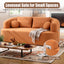 LLappuil 67" Loveseat Sofa, Chenille Boneless Sofa Couch for Living Room, No Need Assemble Orange