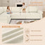 LLappuil Sectional Sofa, Sectioanl Couch with Pull Out Sofa Bed King Size, Chenille Sofa Conertible Sofa Bed for Living Room