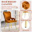 LLappuil Dining Chair Set of 2, 2 Piece Upholstered Accent Chairs for Dining Room, Living Room Yellow