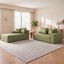 LLappuil 108" Sectional Sofa, Modular Sectional Couch with Right Chaise, Deep Seat Faux Leather Cloud Sofa for Living Room