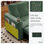 LLappuil 73" Pull Out Sofa Bed Queen Size, Loveseat Sofa Convertible Sleeper Sofa Bed, Corduroy Sofa Couch for Living Room Green