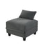 LLappuil Modular Sectional Storage Couch Ottoman Seats¡ê?Storage Ottoman Footrest Modules and Seat Cube Brown