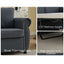 LLappuil Pull Out Sofa Bed Queen Size, 82" 3 Seat Sofa Convertible Sofa Bed, Velvet Sofa Couch with Memory Foam Mattress for Living Room Dark Gray