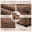 LLappuil Recliner Chair, Power Zero Gravity Chenille Reclining Sofa Chair, Electric Adjustable 90‑160° Recliner Reading Chair for Living Room