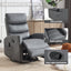 LLappuil Recliner Chair, 360° Swivel Massage Recliner Chair with Heat, Nursery Glider Rocker Faux Leather Recliner Chair for Living Room Beige