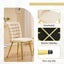 LLappuil Dining Chair Set of 2, 2 Piece Upholstered Accent Chairs for Dining Room, Living Room Beige