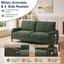 LLappuil 81" Corduroy Sofa, Comfy Loveseat Sofa Couch , Mid-Century Upholstered Couch for Living Room
