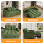 LLappuil 65" Pull Out Sofa Bed, Corduroy Sofa Couch Covertible Sofa Bed, Loveseat Sofa for Living Room Green