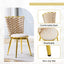 LLappuil Dining Chair Set of 2, 2 Piece Upholstered Accent Chairs for Dining Room, Living Room Beige