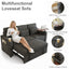 LLappuil 81" Loveseat Sofa with Recliner Chair, 3 Seat Sofa with Pull Out Sofa Bed, Chenille Sofa Couch Convertible Sofa Bed with Tabletop, Cup Holder, USB & Type-c Charging Port for Living Room