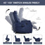 LLappuil Power Lift Recliner Chair, 8‑Point Vibration Massage Reclining Chair with Heat, Faux Leather Reading Chair with Side Pocket, USB Charge Port, Remote Control for Living Room