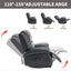 LLappuil Recliner Chair, 360° Swivel Massage Recliner Chair with Heat, Nursery Glider Rocker Manual Recliner Chair with Side Pockets for Living Room, Bedroom Gray