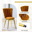 LLappuil Dining Chair Set of 2, 2 Piece Upholstered Accent Chairs for Dining Room, Living Room Orange
