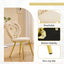 LLappuil Dining Chair Set of 2, 2 Piece Upholstered Accent Chairs for Dining Room, Living Room Beige