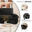 LLappuil 73" Pull Out Sofa Bed Queen Size, Velvet Loveseat Sofa Couch Convertible Sofa Bed for Living Room Black