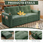 LLappuil 73" Pull Out Sofa Bed Queen Size, Loveseat Sofa Convertible Sleeper Sofa Bed, Corduroy Sofa Couch for Living Room Green