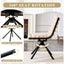 LLappuil Dining Chair Set of 2, 2 Piece Puffy Bubble Kitchen Dining Chair with with Metal Legs, Tufted Velvet 360° Swivel Accent Chair for Dining Room, Kitchen, Living Room