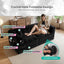 LLappuil 78" Corduroy Sofa Bed, Floor Sofa Convertible Sofa Bed, Loveseat Sofa for Living Room, No Assembly Black