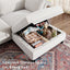 LLappuil Modular Sectional Sofa, Modular Sectional Sofa Convertible Sleeper Sofa Bed, Oversized Deep Seat Chenille Sofa for Living Room