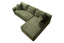 LLappuil 106" Sectional Sofa, Modular Sectional Couch with Left Chaise, Deep Seat Corduroy Cloud Sofa for Living Room