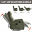 LLappuil Recliner Chair, 360° Swivel Massage Recliner Chair with Heat, Nursery Glider Rocker Recliner Chair for Living Room, Bedroom, Chenille Green