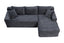 LLappuil 95" Sectional Sofa, Modular Sectional Couch with Left Chaise, Deep Seat Corduroy Cloud Sofa for Living Room