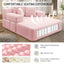 LLappuil Chaise Lounge Chair Indoor, Corduroy Boneless Sofa Bed, Deep Seat Sleeper Couch Reading Chairs, Cloud Sofas Couches for Living Room, No Assembly Required Pink