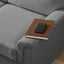 LLappuil 82" Velvet Sofa, 3 Seater Sofa Couch for Living Room Gray