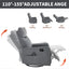 LLappuil Recliner Chair, 360° Swivel Massage Recliner Chair with Heat, Nursery Glider Rocker Recliner Chair for Living Room, Bedroom, Faux Leather Gray