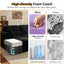 LLappuil 96" Sectional Sofa, Modular Sectional Couch with Right Chaise, Deep Seat Corduroy Cloud Sofa for Living Room Black