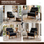 LLappuil Accent Chair, Mid-Century Modern Reading Single Sofa Chair for Living Room Dark Gray