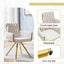 LLappuil Dining Chair Set of 2, 2 Piece Upholstered Accent Chairs for Dining Room, Living Room Beige