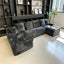 LLappuil 131" Sectional Sofa, U Shaped Sectional Couch with Chaise, Boneless Corduroy Sofa Couch for Living Room Black