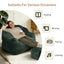 LLappuil Bean Bag Chair with Ottoman, Lazy Sofa Chair for Adults, Memory Foam Bean Bag Chairs with Filler Included for Living Room Bedroom Green