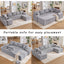 LLappuil 144" Sectional Sofa, Oversized Modular Sectional Couch with Chaise, Magazine Pockets, Removable Armrests, Cloud Boneless Corduroy Sofa Convertible Sofa Bed for Living Room