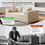 LLappuil 67" Loveseat Sofa, Corduroy Boneless Cloud Sofa Couch for Living Room