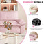 LLappuil 73" Pull Out Sofa Bed Queen Size, Velvet Loveseat Sofa Couch Convertible Sofa Bed for Living Room Pink