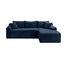 LLappuil 95" Sectional Sofa, Modular Sectional Couch with Left Chaise, Deep Seat Corduroy Cloud Sofa for Living Room