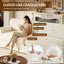 LLappuil 74" Loveseat Sofa, Chenille 3 Seat Sofa for Living Room, 26.4" Extra Deep Seat Mid Century Sofa Beige