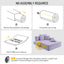 LLappuil Chaise Lounge Chair Indoor, Corduroy Boneless Sofa Bed, Deep Seat Sleeper Couch Reading Chairs, Cloud Sofas Couches for Living Room, No Assembly Required Purple