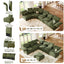 LLappuil Modular Sectional Sofa, Oversiezed Curved Sectional Couch with Storage & Hexagon Seat, Corduroy Sectional Sofa with Adjustable Arms & Backs for Living Room Green