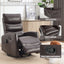 LLappuil Recliner Chair, 360° Swivel Massage Recliner Chair with Heat, Nursery Glider Rocker Faux Leather Recliner Chair for Living Room Beige